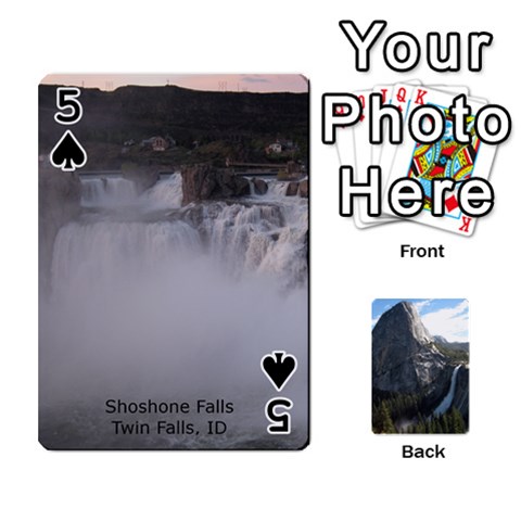Waterfall Playing Cards By Sjinks Gmail Com Front - Spade5