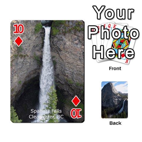 Waterfall Playing Cards By Sjinks Gmail Com Front - Diamond10