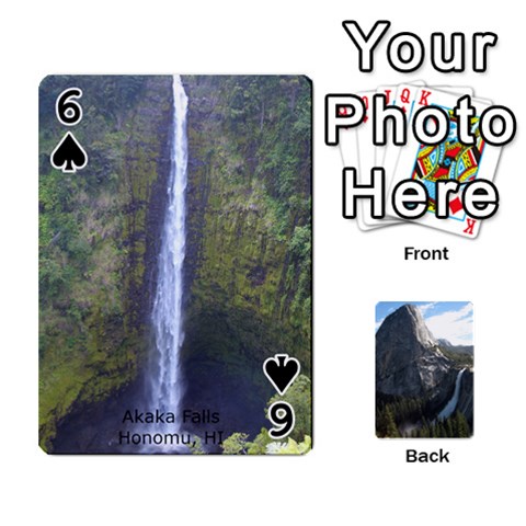 Waterfall Playing Cards By Sjinks Gmail Com Front - Spade6