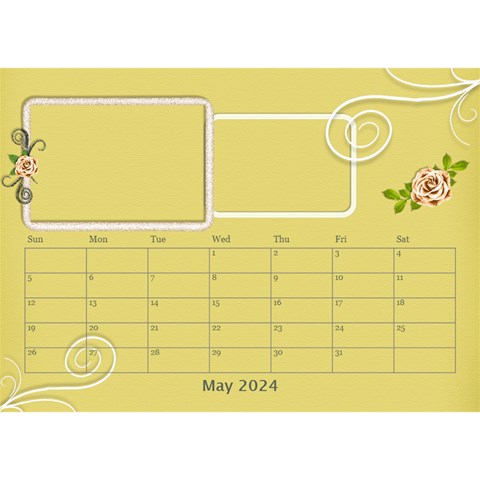 2024 Desktop Calendar 8 5x6 By Angel May 2024