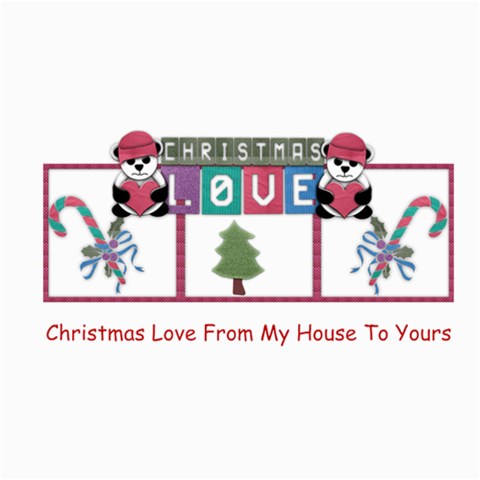Christmas Love By Amarie 8 x4  Photo Card - 3