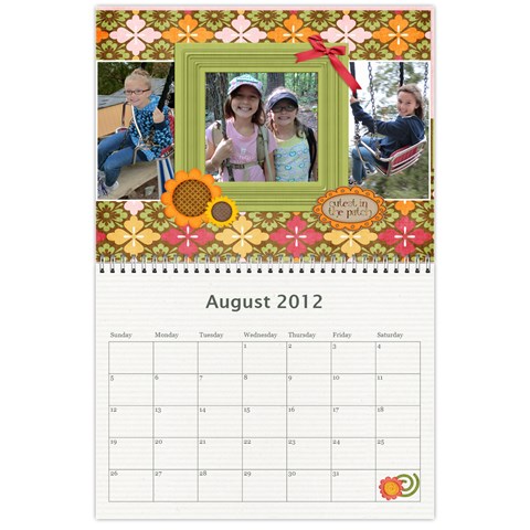 2012 Calendar 1 By Julia Aug 2012