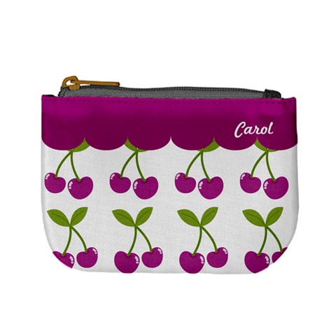 Cherry Mini Coin Purse 02 By Carol Front
