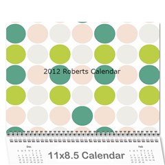 2012Roberts - Wall Calendar 11  x 8.5  (12-Months)