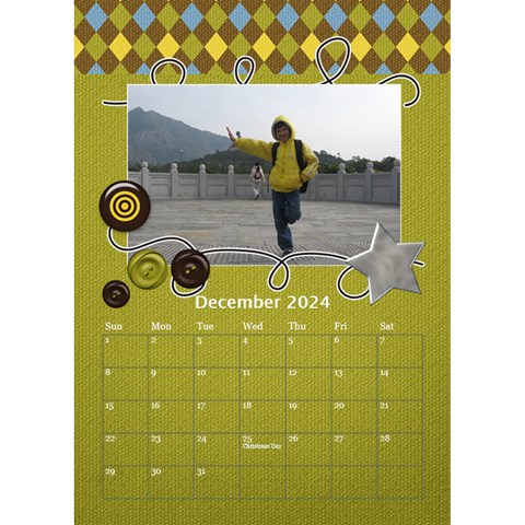 Desktop Calendar 6  X 8 5  : For The Boys By Jennyl Dec 2024