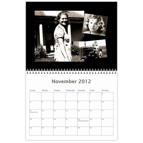 All Dates Calendar By Necia Nov 2012
