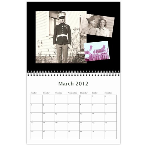 All Dates Calendar By Necia Mar 2012