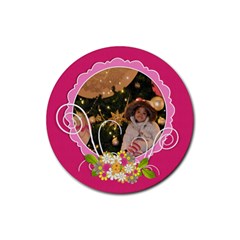 round coaster - a - Rubber Coaster (Round)