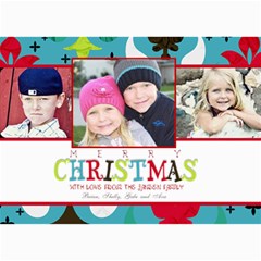 Colorful Christmas Card - 5  x 7  Photo Cards