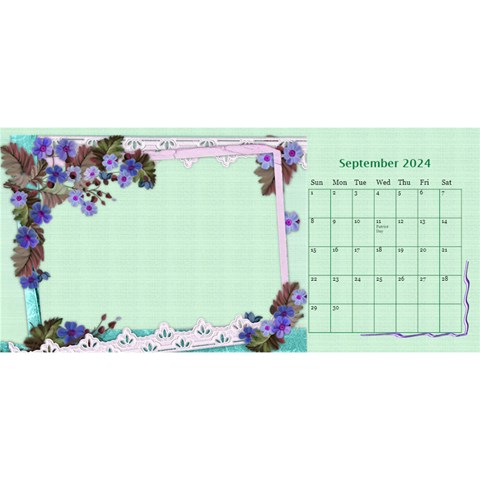 Little Flowers Desktop Calendar By Deborah Sep 2024