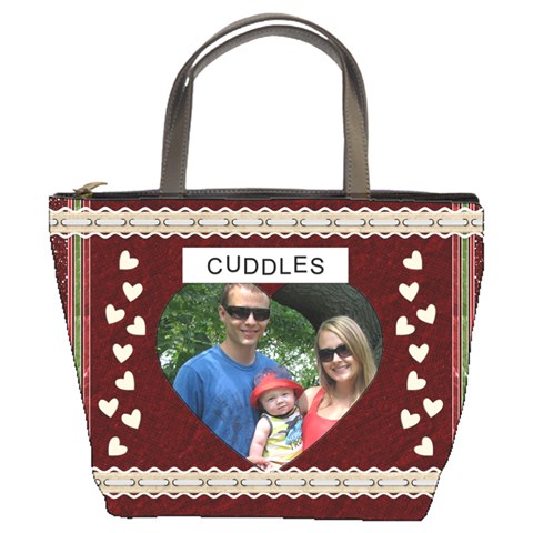 Cuddles And Kisses Bucket Bag By Lil Front