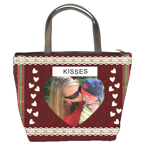 Cuddles And Kisses Bucket Bag By Lil Back