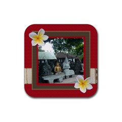 Tropical Vacation Coaster 3 - Rubber Coaster (Square)