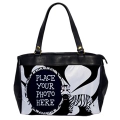 Black and White Zebra Oversize Office Handbag
