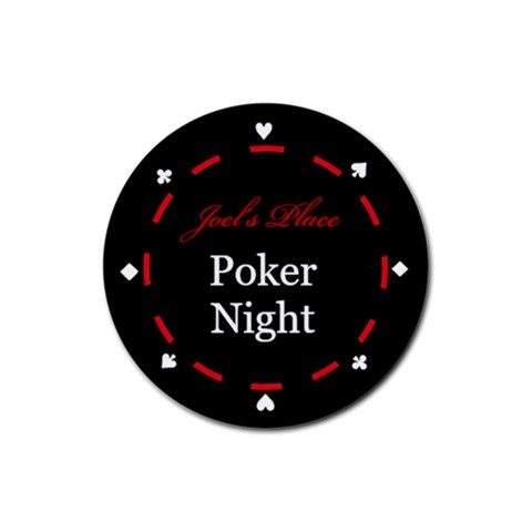 Poker Night Coaster By Mum2 Front