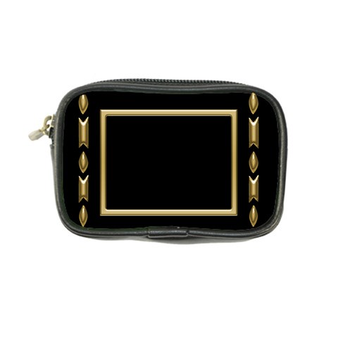 Black And Gold Coin Purse By Deborah Front