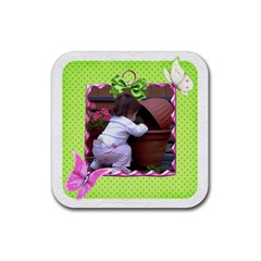 Little Butterfly coaster - Rubber Coaster (Square)