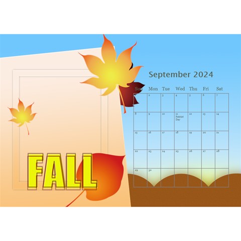 Fall Theme Season Calendar By Joely Sep 2024