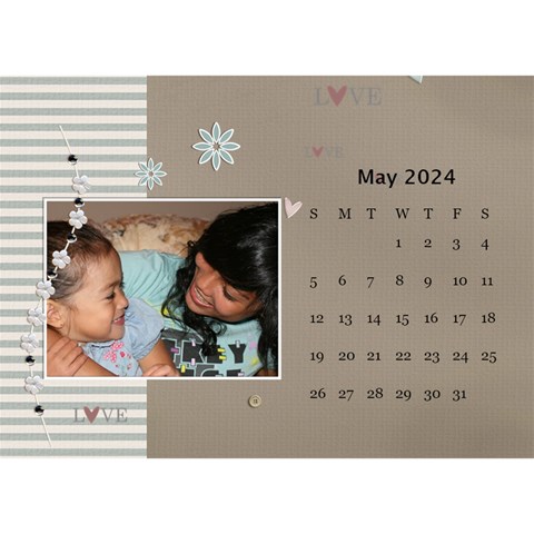 Desktop Calendar 8 5  X 6 : Beautiful You By Jennyl May 2024