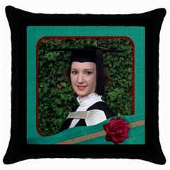 My Green Thow Cushion - Throw Pillow Case (Black)