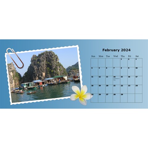 Postcard Desktop Calendar By Deborah Feb 2024