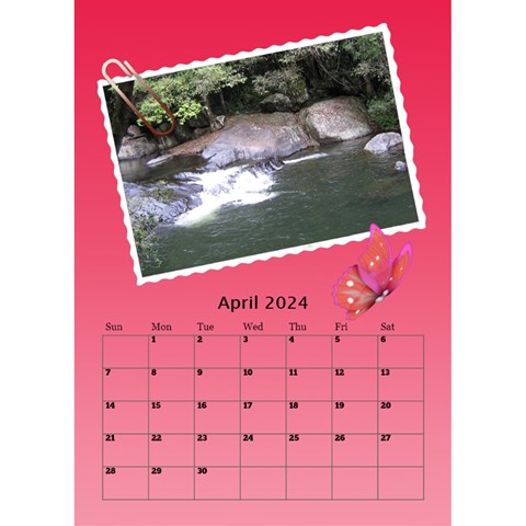 My Postcard Desktop Calendar By Deborah Apr 2024