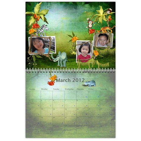 2012 Calendar Mar 2012