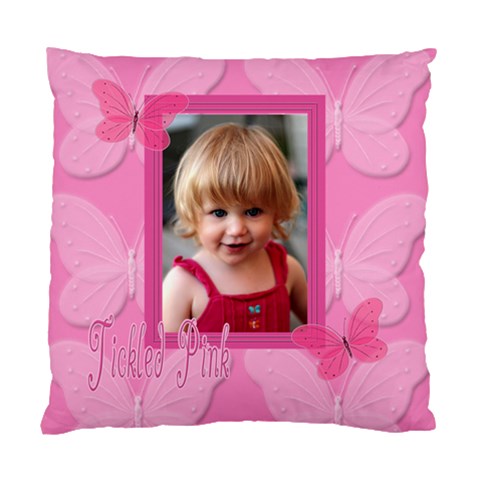 Tickled Pink Pillow By Patricia W Front