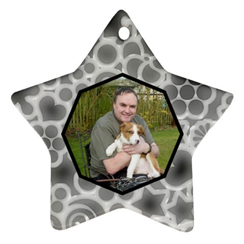 You re A Star Monochrome Double Sided Star Ornament By Catvinnat Back