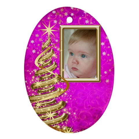 My Little Pink Princess Ornament (2 Sided) By Deborah Front