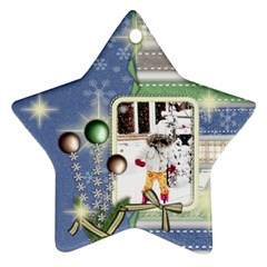ornament - merry christmas 4 - Ornament (Star)