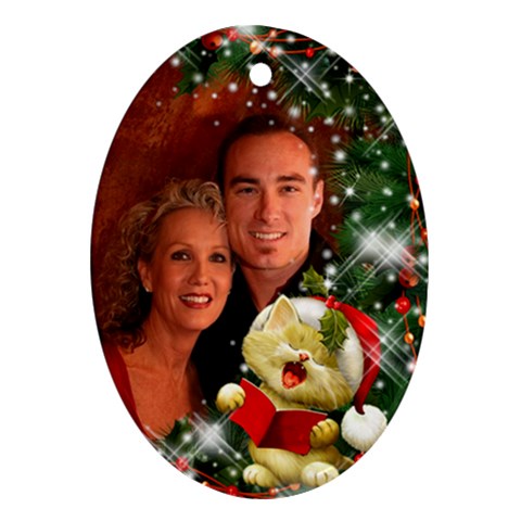 Sing Merry Christmas (2 Sided) Ornament By Deborah Front