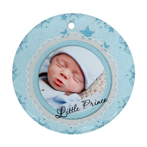 Little Prince Round Ornament (2 Sides) By Lil Front