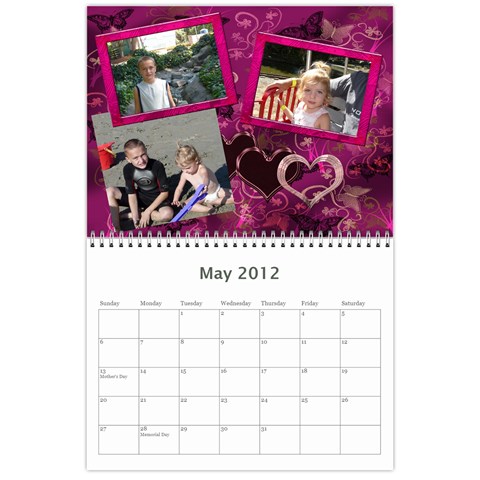 Calendar By Stacy French May 2012