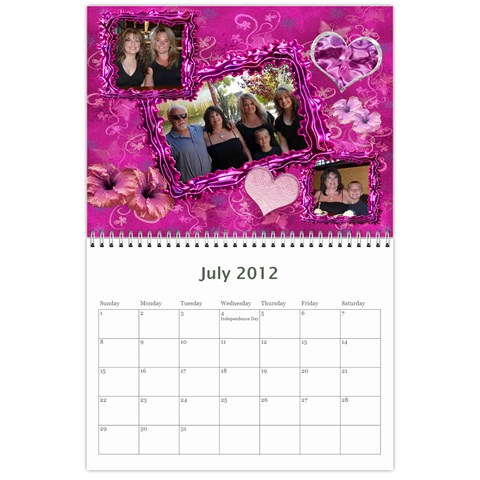 Calendar By Stacy French Jul 2012