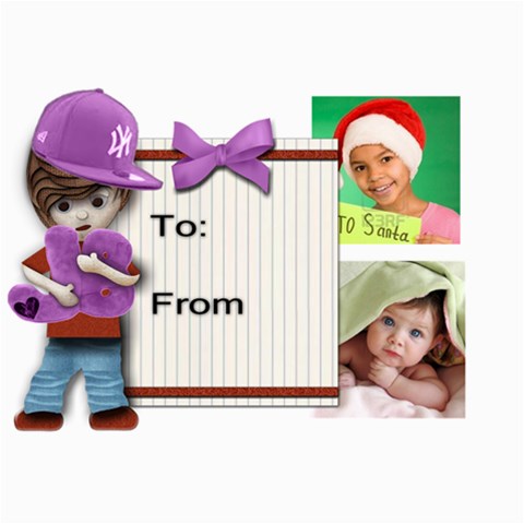 Justin Bieber Inspired Xmas Cards (diff Design On Each Card) By Amarie 7 x5  Photo Card - 8