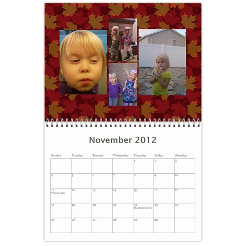 2012 Family Calendar By Tara Farrington Nov 2012