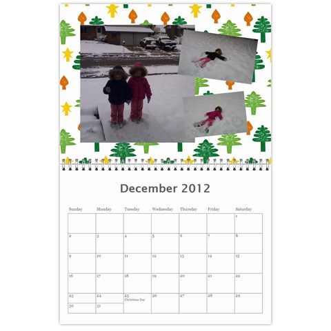 2012 Family Calendar By Tara Farrington Dec 2012