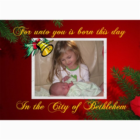 Christmas Card 1 By Jolene 7 x5  Photo Card - 5