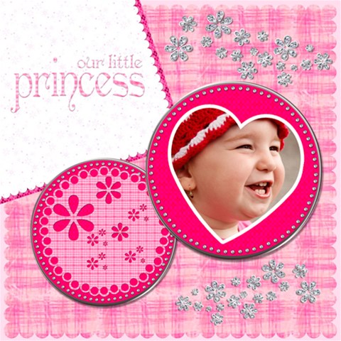 Little Princess  By Picklestar Scraps 12 x12  Scrapbook Page - 1