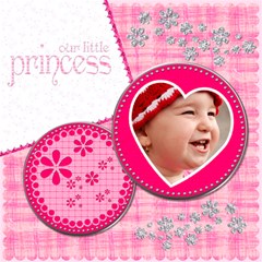 Little Princess  - ScrapBook Page 12  x 12 