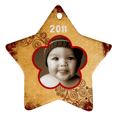Scroll Upon A Star 2011 Star Ornament By Catvinnat Front