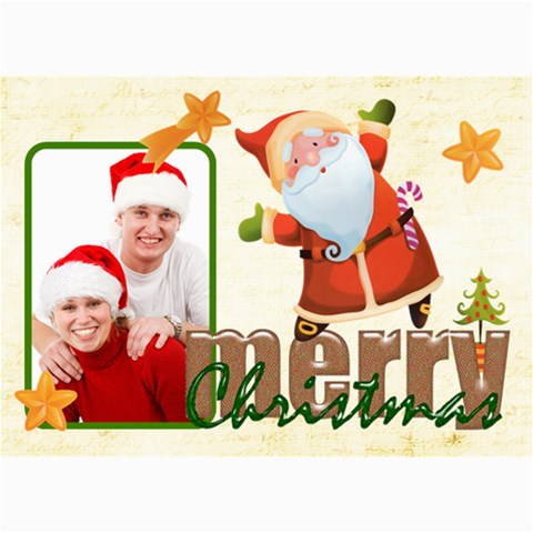 Merry Christmas 5 X 7 Photocard By Catvinnat 7 x5  Photo Card - 6