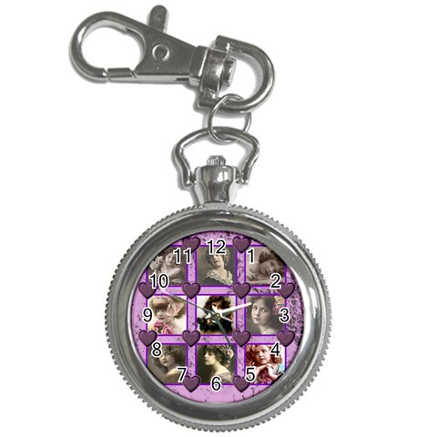 Purple Heart Keychain Watch By Catvinnat Front