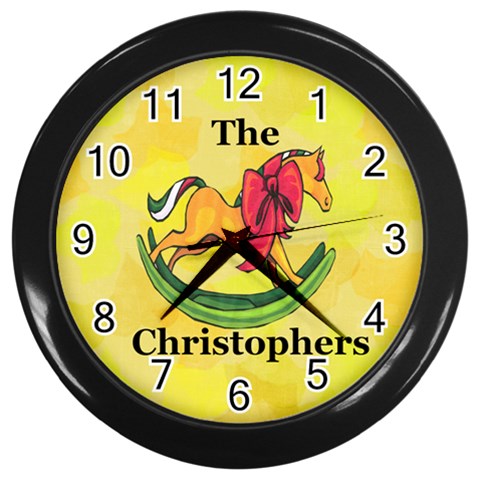Christopher Family Clock By Suzie Front