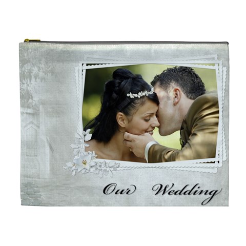 Our Wedding (xl) Cosmetic Bag By Deborah Front