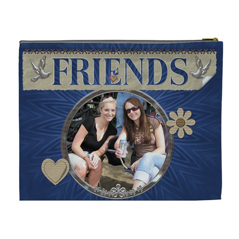 Friends Xl Cosmetic Bag By Lil Back