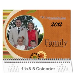 calendar 2012 - Wall Calendar 11  x 8.5  (12-Months)