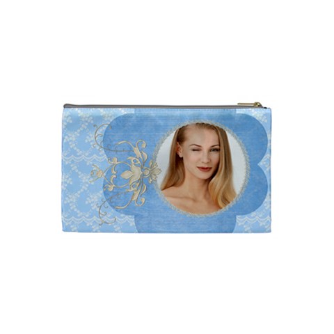 Denim N Lace Cosmetic Bag Small By Happylemon Back