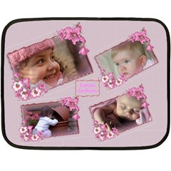 Named and Framed in Pink Mini Fleece Blanket - Fleece Blanket (Mini)